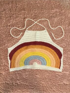 American Eagle Outfitters Crochet Knit Crop Top